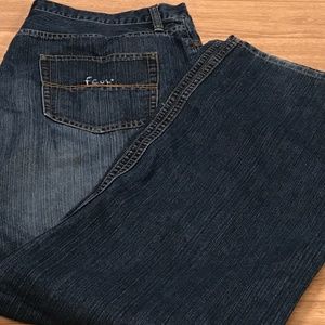 FCUK Jeans Regular Straight Leg Dark Wash Size 38